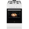 Akcija! Electrolux dujinė viryklė 50cm balta LKG500013W