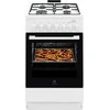 Electrolux dujinė viryklė ar elektrisko cepeškrāsni nerūsoša tērauda 50cm LKK560011W