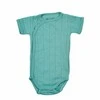 Akcija! Lodger Romper Solid kokvilnas bodijs ar īsām piedurknēm Duty turquoise 68cm RFS 081_68