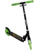 Muuwmi Lights Aliuminio Scooter GLOW 200 mm (juodas/žalias with luminous wheels and glow effect)