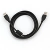 Amberin USB 2.0 cable M/F 1.8m Juodas