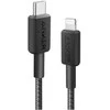 „Anker“ – 322 USB-C–Lightning laidas (3 pėdų, pintas) – baltas
