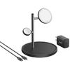 Anker MagGo Wireless Charging Station (15W, 3-in-1 Stand) with cable and charger bundle | B25M3312
