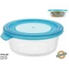 Apvali stiklinė pietų dėžutė 620 ml, 6 x 17 x 15,5 cm, KITCHEN&GO
