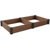 KETER WARZYWNIAK VISTA 121,5 x 121,5 x 27 (x2) BRĄZ 2PACK