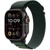 Apple Watch Ultra 2 GPS + Cellular 49mm Black Titanium Case with Dark Green Alpine Loop - Medium MX4R3EL/A