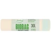 Drawstring compostable waste bags BioBag 30L (10 pieces per roll) 25 mkr. 50x60cm žalias