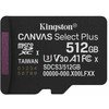 Atminties kortelė Atmiņas karte Kingston Micro SDXC 512GB Canvas Select Plus bez adaptera 740617348583 SDCS3/512GBSP (740617348583)
