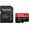 Atminties kortelė SanDisk microSDXC Extreme Pro 256GB 200/140 MB/s A2 C10 V30 UHS-I U3