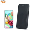 Pferd TakeMe Diva serijos ekologiškos odos itin plonas atverčiamas dėklas su lenktais šonais, skirtas Samsung Galaxy A72 (A726) juodas
