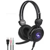 Kubite T-591 žaidimų ausinės 40 m tvarkyklės 1,8 m laidas 2 x 3,5 mm garso / mikrofonas + USB juodas