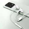 XO laidinės ausinės EP73 USB-C baltos spalvos