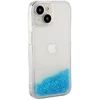 Back cover iLike Apple iPhone 13 Silikoninis dėklas Vanduo Glitter Mėlyna