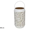 Garden4You Balta žvakinis žibintas 18 cm 12,00 x 12,00 x 18,00 GARDEN ENJOY