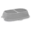 Stefanplast Feed bowl Break 13 0,2+0,2L 21x13x5cm assorted pilkas/mėlynas