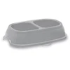 Affek Design Stefanplast šėrimo dubenėlis Break 13 0,2+0,2L 21x13x5cm įvairių spalvų pilkas/mėlynas