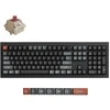 Keychron V6 Ultra Wireless (V6U-D1) – US išdėstymas – Hot-Swappable Silk POM Raudona – Juodas (Juoda) Mechaninė Belaidė Žaidimų Klaviatūra
