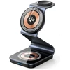 Bezvadu lādētājs Duzzona W21 3-in-1 15W Wireless Charging Stand Telefono Auricador de Auriculares Cargador (certificado Qi2) Juodas 69349130 6934913007112 (6934913007112)