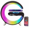 Elight G1 15W Bezvadu lādētājs Galda Modinātājs RGB Nakts Lampa un BT Skaļrunis Viedās Lietotnes Melns