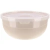 EXCELLENT HOUSWARE Miska su dangteliu 0 7 L smėlio spalva 14 x 14 x 7 91311 RAVI Decor 91311 BEIGE