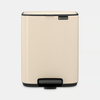 Brabantia Bo Pedal Bin 7L - Soft rusvai gelsvas