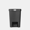Šiukšlių dėžė BRABANTIA StepUp, su pedalu, tamsiai pilkos sp., 25 l