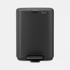 Brabantia atkritumu tvertne ar pedāli Bo, 4l, mineral infinite pilkas