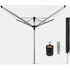 Brabantia Besisukanti džiov. Lift-O-Matic Ad. 50 m - Metallic Pilkas