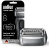 „Braun“ – 8 serijos elektrinis skustuvas – originali keičiama galvutė, 83 m – sidabrinis