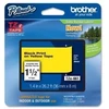 Brother etiketė 36 mm juoda N geltona 8 m (TZE-661)