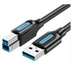 Vention USB 3.0 A–B laidas Ventiliacija COOBI 3m Juodas PVC