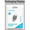 Skaitytuvas Vention CARD READER USB-C/MICROSD CLMH0 VENTION