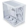 Lian Li O11 Dynamic Mini V2 Flow PC-kompiuterio korpusas, Mini-kompiuterio korpusas, ATX, Tempered Glass – inklusive 5x 120-mm-Lüfter, baltos spalvos