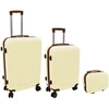 Stoneline ORDINETT 3 dalių komoda 60L (42x25x64cm) + 43L (36x23x56cm) + 15L (24x17x33cm) balta