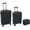 Stoneline ORDINETT Komodos komplektas iš 3 dalių 60L (42x25x64cm) + 43L (36x23x56cm) + 15L (24x17x33cm) pilka