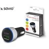 Savio automobilinis greito įkrovimo įkroviklis Savio SA-06/B 3.0A, 2xUSB