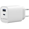 Įkroviklis Gembird Fast USB 2-port 1xUSB-C + 1x USB-A 45 W, baltas (TA-UC-1A1C-PD45-01-W)