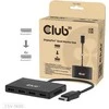 USB Club 3D šakotuvas MST (daugiasrautinis transportas) DisplayPort 1.4 su 4 DisplayPort, keturių monitorių, 4x 4K30Hz, 8K30Hz