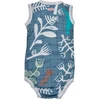 Cocoon išpardavimas! Lodger Romper Botanimal medvilninis berankovis šliaužtinukas Ocean 62 cm RF 074_62