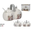 Lumarko cukrinė, druskinė su šaukšteliu, 250 ml, 2 dizainai, 9,00 x 16,50 x 12,40, KITCHEN&GO