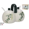 Lumarko Cukura trauks sólnik su łyżeczką 250 ml 9x16 5x12 4 cm KITCHEN&GO
