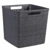Krepšys Jute Curver H27/W27.9/ø27.9cm tamsiai pilkas