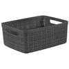Daiktadėžė CURVER JUTE, 5 l, pilka, 27×20×11 cm