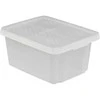 Daiktų saugojimo dėžė su dangčiu CURVER ESSENTIALS, skaidri, h21 x 39 x 30 cm, 16 L