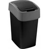 Keter CURVER ŠIUKŠLIADĖŽĖ „FLIP BIN” 10L /JUODA/ SIDABRINĖ
