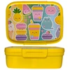 Curver maisto laikymo indas stačiakampis su pertvara 1,8 l Snap Box geltona/kawaii