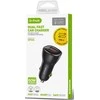 Automobilinis įkroviklis D-FRUIT DF103, USB-A/USB-C , 60 W, juodos sp.