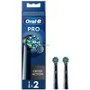 Juodos Oral-B Cross Action šepetėlio galvutės, 2 vnt.