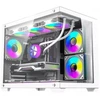„DarkFlash B275 PRO“ kompiuterio korpusas (baltas) + 6 ventiliatoriai