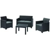 Keter Allibert ELODIE SET WITH CLASSIC TABLE grafit-šviesiai pilka